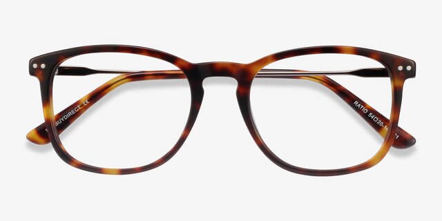 Ratio Tortoise Acetate-metalEyeglass Frames from EyeBuyDirect, Closed View