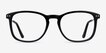 Ratio Black Acetate, MetalEyeglass Frames from EyeBuyDirect, Front View