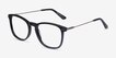 Ratio Black Acetate, MetalEyeglass Frames from EyeBuyDirect, Angle View