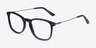Ratio Black Acetate-metalEyeglass Frames from EyeBuyDirect, Angle View