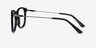 Ratio Black Acetate-metalEyeglass Frames from EyeBuyDirect, Side View