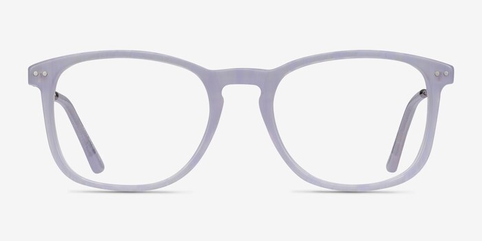 Ratio Purple Striped Acetate-metal Eyeglass Frames from EyeBuyDirect