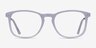 Ratio Purple Striped Acetate-metalMontures de lunettes de vue d'EyeBuyDirect, Vue de Face