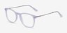 Ratio Purple Striped Acetate-metalMontures de lunettes de vue d'EyeBuyDirect, Vue d'Angle