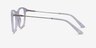 Ratio Purple Striped Acetate-metalMontures de lunettes de vue d'EyeBuyDirect, Vue de Côté