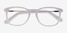 Ratio Purple Striped Acetate-metalMontures de lunettes de vue d'EyeBuyDirect, Vue Rapprochée