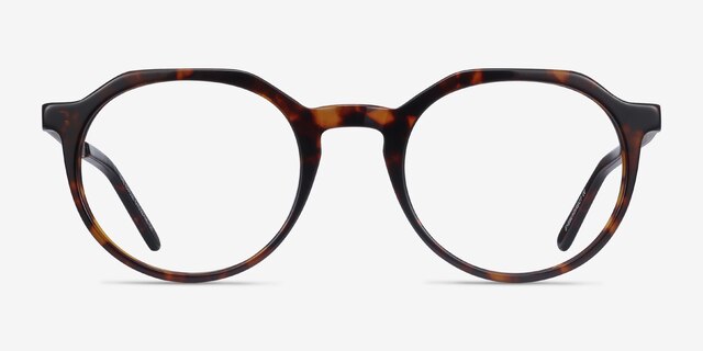 The Cycle Dark Tortoise Acetate-metalEyeglass Frames from EyeBuyDirect, Front View