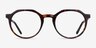 The Cycle Dark Tortoise Acetate-metalEyeglass Frames from EyeBuyDirect, Front View