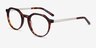 The Cycle Dark Tortoise Acetate-metalEyeglass Frames from EyeBuyDirect, Angle View