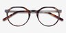 The Cycle Dark Tortoise Acetate-metalEyeglass Frames from EyeBuyDirect, Closed View