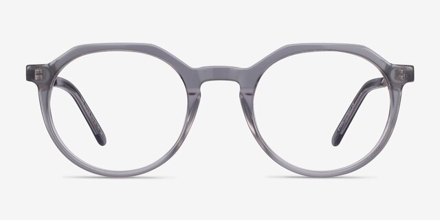 The Cycle Gray Acetate-metalEyeglass Frames from EyeBuyDirect, Front View