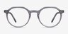 The Cycle Gray Acetate-metalEyeglass Frames from EyeBuyDirect, Front View