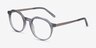 The Cycle Gray Acetate-metalEyeglass Frames from EyeBuyDirect, Angle View