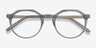 The Cycle Gray Acetate-metalEyeglass Frames from EyeBuyDirect, Closed View
