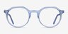 The Cycle Blue Acetate-metalEyeglass Frames from EyeBuyDirect, Front View