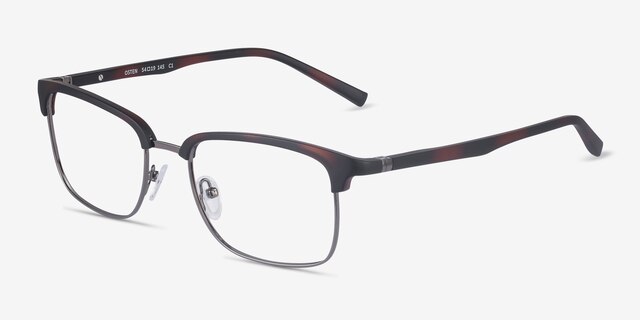 Osten Tortoise Plastic-metalEyeglass Frames from EyeBuyDirect, Angle View