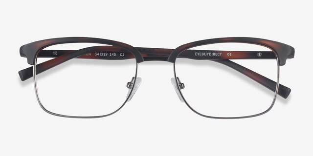 Osten Tortoise Plastic-metalEyeglass Frames from EyeBuyDirect, Closed View