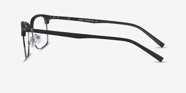 Osten Black Plastic-metalEyeglass Frames from EyeBuyDirect, Side View