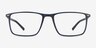 Simon Navy Plastic-metalEyeglass Frames from EyeBuyDirect, Front View
