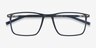 Simon Navy Plastic-metalEyeglass Frames from EyeBuyDirect, Closed View