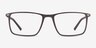 Simon Coffee Plastic-metalEyeglass Frames from EyeBuyDirect, Front View