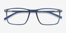 Simon Blue Plastic-metalEyeglass Frames from EyeBuyDirect, Closed View