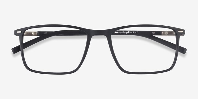 Simon Black Plastic-metalEyeglass Frames from EyeBuyDirect, Closed View