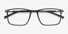 Simon Black Plastic-metalEyeglass Frames from EyeBuyDirect, Closed View