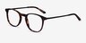 Toulouse Tortoise Acetate-metalEyeglass Frames from EyeBuyDirect, Angle View