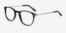 Toulouse Black Acetate-metalEyeglass Frames from EyeBuyDirect, Angle View