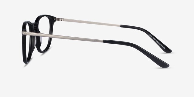 Toulouse Black Acetate-metalEyeglass Frames from EyeBuyDirect, Side View