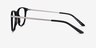Toulouse Black Acetate-metalEyeglass Frames from EyeBuyDirect, Side View