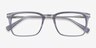 Nox Gray Acetate-metalEyeglass Frames from EyeBuyDirect, Closed View