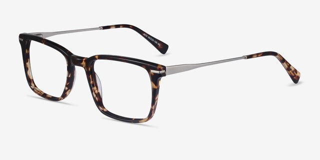 Nox Tortoise Acetate-metalEyeglass Frames from EyeBuyDirect, Angle View
