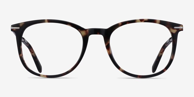 Ninah Tortoise Acetate-metalEyeglass Frames from EyeBuyDirect, Front View