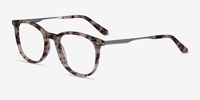 Ninah Ivory Tortoise Acetate-metalEyeglass Frames from EyeBuyDirect, Angle View