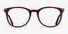 Ninah Burgundy Acetate-metalEyeglass Frames from EyeBuyDirect, Front View