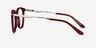 Ninah Burgundy Acetate-metalEyeglass Frames from EyeBuyDirect, Side View