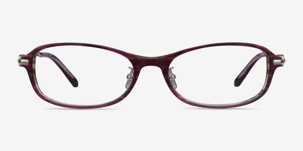 Lise Pink Striped Acetate Eyeglass Frames