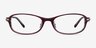 Lise Pink Striped AcetateEyeglass Frames from EyeBuyDirect, Front View