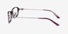 Lise Pink Striped AcetateEyeglass Frames from EyeBuyDirect, Side View