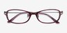 Lise Pink Striped AcetateEyeglass Frames from EyeBuyDirect, Closed View