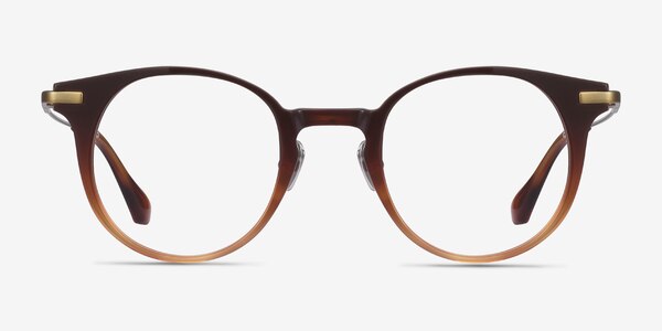 Lazzi Brown Acetate Eyeglass Frames