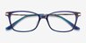 Vanda Blue Acetate-metalEyeglass Frames from EyeBuyDirect, Closed View