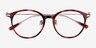 Colette Pink Tortoise AcetateEyeglass Frames from EyeBuyDirect, Closed View