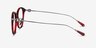 Colette Red Tortoise AcetateEyeglass Frames from EyeBuyDirect, Side View