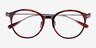 Colette Red Tortoise AcetateEyeglass Frames from EyeBuyDirect, Closed View