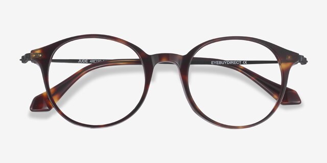Jude Tortoise AcetateEyeglass Frames from EyeBuyDirect, Closed View