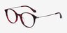 Jude Red Tortoise AcetateEyeglass Frames from EyeBuyDirect, Angle View