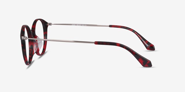 Jude Red Tortoise AcetateEyeglass Frames from EyeBuyDirect, Side View